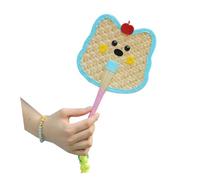 ZEPFJHE Multicolored Artisanal Handheld Fan Outdoor Cooling Tool Travel Portable Accessories Cultural Decoration Piece Artistic Photography Fan