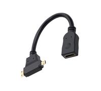 ZEPFJHE MultiFunction Converters Miniture Hdmis To Hdmis Adapter Durability PVC Construction For Clear Sound Video Transmission Plugs And Play Adapter Portable Design