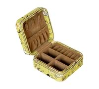 ZEPFJHE Multifunctional Jewelry Pouches Practical Necklace Storage Box with Inner Dividers Keeps Accessories Untangled for Rings Feeling Jewelry Travel Case