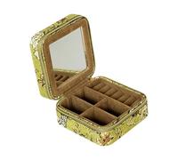 ZEPFJHE Multifunctional Jewelry Pouches Practical Necklace Storage Box with Inner Dividers Keeps Accessories Untangled for Rings Feeling Jewelry Travel Case