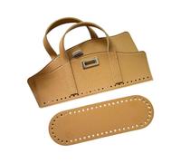 ZEPFJHE Multifunctional Straw Bag with Double Straps and Base PU Leather Bag Accessory for Everyday Essential Double Handle