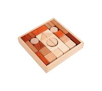 ZEPFJHE Multifunctional Wooden Blocks Set for Preschoolers STEM Learning Color Sorting and Spatial Thinking Early Childhood Materials