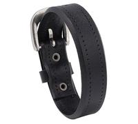 ZEPFJHE Multifuntional Beaded Leather Fashion Wristband Adjustable Suitable For Parties And Casual Outings Daily Wear Rock