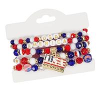ZEPFJHE Multilayer Independence Day Artificial Crystal Charm Suitable For Stylish Outfits Charm
