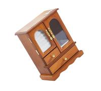 ZEPFJHE Multipurpose Wood Treasure Box for Jewelry Drawers Crafted Supplies with a Unique Clovers Pattern Designs Home Use Wood Jewelry Organizers