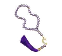 ZEPFJHE Muslims Rosary 33 Beads Glass Strands Prayer Religious Accessory For Daily Wear And Spiritual Practices Daily Wear Prayer