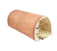 ZEPFJHE Natural Grass Filled Rabbits Tunnel Toy Cotton Linen Fabric Hideouts Cave for Small Pet Comfort Fun Burrowing Exploration Fun Tunnel for Pet