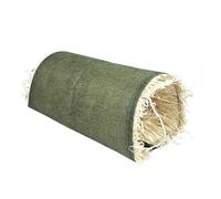 ZEPFJHE Natural Grass Filled Rabbits Tunnel Toy Cotton Linen Fabric Hideouts Cave for Small Pet Comfort Fun Burrowing Exploration Fun Tunnel for Pet