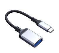 ZEPFJHE Nylon Weaving USB C Male To USB Female Converter Fast Charging Extension Cable Wire For Keyboards Hard Drive Type C OTG Cable