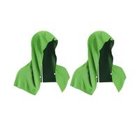 ZEPFJHE Of 2 Soft Ice Silk Chill Neckwear Cooling, Oceans green, D