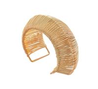 ZEPFJHE Open End Geometric Woven Iron Elegant Metal Finish Fashion Jewelry Her Daily Wear Contemporary Geometric Daily Jewelry