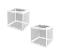 ZEPFJHE Pack Of 2 Breathable Aquariums Breeding Box With Suction Cup Designs For Fish Isolation And Safe Baby Fish Spawning Aquariums Breeding Container
