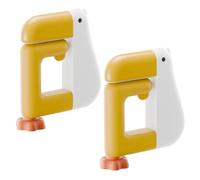 ZEPFJHE Pack of 2 Duck Shaped Space Saving Under Desk Schoolbag Hanger Bag Hanging Hook for Keys Umbrellas Cups Office Home Use Decorative Duck Hook for Home Use