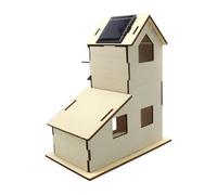 ZEPFJHE Paintable Solar Powered Windmill Science Project Craft Kits Toy for Children Explorers Classroom Learning and Education Wooden Science Toy for Kids