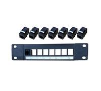 ZEPFJHE Panel 8 Port CAT5e 10G 1U Panel UTP Wallmount Or Rackmount Down Block For CAT5e