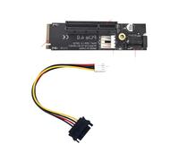 ZEPFJHE PCIe 4X To Dual-Slot Converter Card For Computer Hardware Upgrade & SSD Installation (120) Data Transfer Adapter