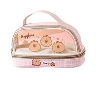 ZEPFJHE Pen Bag Cartoon Pencil Case Pencil Pouches Clear Pencil Bag Makeup Bag Aesthetic Pen Case Back to School Supplies