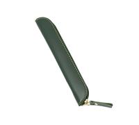 ZEPFJHE Pen Case Holder PU Leather Pen Case Home Protective Sleeve Covers Pencil Holder Desk Accessories for Office School Leather Pencil Stationeries Bag