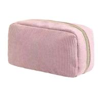 ZEPFJHE Pencil Case Big Capacity Corduroy Pen Case Large Compartment Bag Travel Makeup Bag for Children Student School Corduroy Pouches for School Supplies