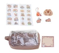 ZEPFJHE Pencil Case Cartoon Animal Pen Bag Large Capacity Pencil Pouches Lovely Bag Gel Pen School Office Supplies Cartoon Capybara Holder Large Capacity Case for School