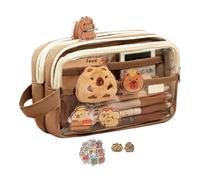 ZEPFJHE Pencil Case Cartoon Animal Pen Bag Large Capacity Pencil Pouches Lovely Bag Gel Pen School Office Supplies Cartoon Capybara Holder Large Capacity Case for School