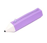 ZEPFJHE Pencils Shape Pen Bag Silicone Pencil Case Soft Holders Easy to Clean for Markers Art Supplies Storage Bag Shape Silicone Pouch Box