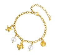 ZEPFJHE Pendant Elegant Comfortable Wrist Jewelry Stainless Steel Texture For Individualistic Jewelry Seekers Beachwear Matching Adjustable