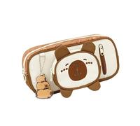 ZEPFJHE Pens Bag Animal Pencil Case Large Capacity Pencils Holders Aesthetic Pen Pouches School Supplies Lovely Pencil Bag Large Capacity Pen Case Capybara Aesthetic