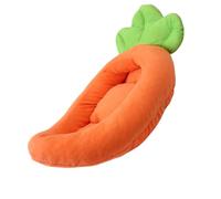 ZEPFJHE Pet Bed with Detachable Cushion Soft Handle Beautiful Carrot Cartoon Bed Dog Sofa Detachable Cushion Nest