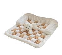 ZEPFJHE Pet Lounger Bed with Eggs Foam Bolsters Plush Dog Sofa Mat Easy to Antislip Dogs Sofa Bed Sleep Cushions Pet Bed