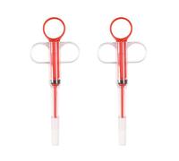 ZEPFJHE Pet Medicine Water Feeder 2PCS Silicone Dispenser Easy To Clean Design For Cats Dogs Care Ergonomic Pet Feeding Syringes