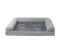 ZEPFJHE Pet Sofa Bed for Small Dogs with Double Headrest Eggs Crate Foams Dog Washable Cover Couch Bed NonSlip Dog Sleep Cushion