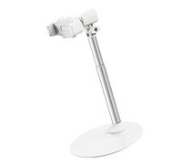 ZEPFJHE Phone Holder Retractable Stand Stand For Live Broadcast 360 Degree Rotating Tabletop Stable Aluminum Phone Adjustable For Desk