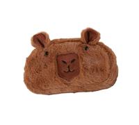 ZEPFJHE Plush Animal Shaped Pen Pouches Large Capacity Pencil Case Multifunctional Storage Bag for School Office Supplies Capybara Plush Case