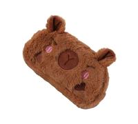 ZEPFJHE Plush Animal Shaped Pen Pouches Large Capacity Pencil Case Multifunctional Storage Bag for School Office Supplies Capybara Plush Case