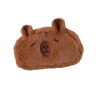 ZEPFJHE Plush Animal Shaped Pen Pouches Large Capacity Pencil Case Multifunctional Storage Bag for School Office Supplies Capybara Plush Case