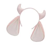 ZEPFJHE Plush Sheep Horn Headband Gray White Furry Ears Costume Accessory For Parties & Cosplay Short Plush Sheep Horns Performances