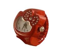 ZEPFJHE Popular Bowtie Rhinestones Embedded Rings Watch Watch Timepiece for Fashion Enthusiasts and Everyday Wear Everyday Jewelry