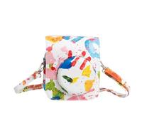 ZEPFJHE Portable Camera Bag, Small Camera Case Camera Shoulder Bag Colorful PU Leather Fashion Pattern Camera Case for Mini12