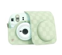 ZEPFJHE Portable Camera Bag, Small Camera Case Camera Shoulder Bag PU Purse Fashion Pattern Camera Case for Mini12 Cameras