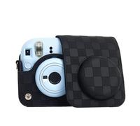 ZEPFJHE Portable Camera Bag, Small Camera Case Camera Shoulder Bag PU Purse Fashion Pattern Camera Case for Mini12 Cameras