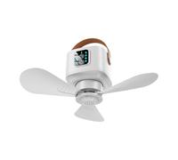 ZEPFJHE Portable Ceiling Fan Outdoor Camping Fan Tent Ventilator 4 Speed USB Electric With Remote Control LED Light USB Ceiling With LED Light And Remote Control