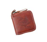 ZEPFJHE Portable Fly Spinner Spoon Baits Storage Bag Hard Lures Case Waterproofs PU Leathers Small Spoon Baits Wallet Enduring Fishing Jig Bag for Fly Hook