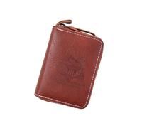 ZEPFJHE Portable Fly Spinner Spoon Baits Storage Bag Hard Lures Case Waterproofs PU Leathers Small Spoon Baits Wallet Enduring Fishing Jig Bag for Fly Hook