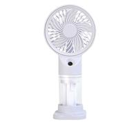 ZEPFJHE Portable Handheld Fan 3 Speed Adjustable USB Rechargeable Battery Operated Desk Fan For Travel Office And Outdoors Cooling Device