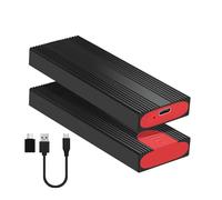 ZEPFJHE Portable NVMe Enclosure Case USB C Aluminum USB C Case For 2230 2242 2260 2280 NVMe Hard Drive