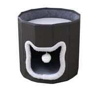 ZEPFJHE Portable Pet Sleep Hideaway Comfortable Thick Plush House For Dogs Cats Cave Bed For Indoor Use Foldable Cats Bed