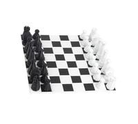 ZEPFJHE Portable Rolls Up Chess and Checkers Set Compact Folding Design