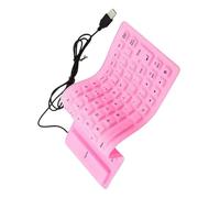 ZEPFJHE Portable USB Silicone Keyboards 85Keys Foldable Quiet Typing Waterproof Dustproof For Laptops And PC Rolls Up Gaming Keyboards