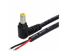 ZEPFJHE Power Pigtails Cable 5.5MM x 2.5MM Male Plug to Bare Wire Open End Power Wire Supply Repair Cable 18AWG Tinned